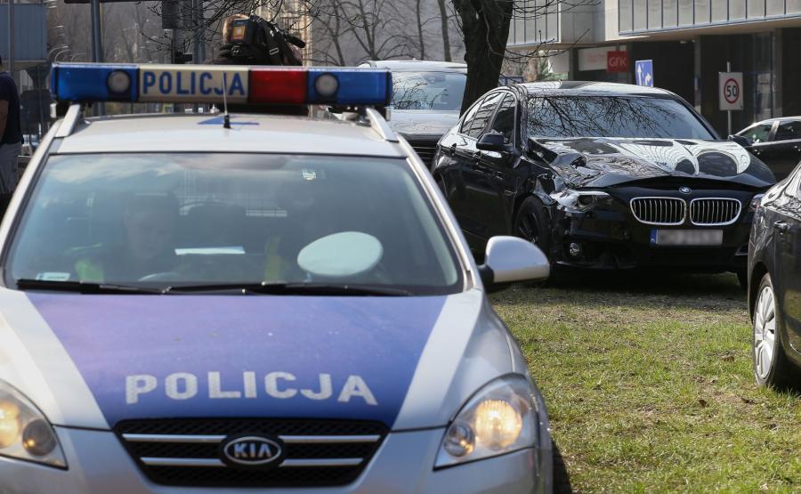 BMW, którym jechał wiceszef MON miało stłuczkę w Warszawie