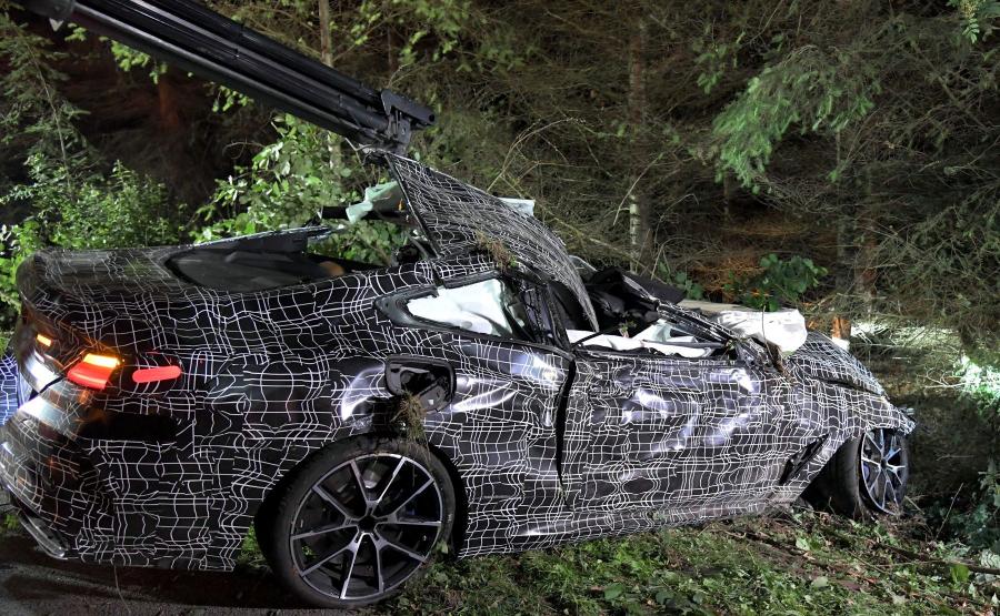 Tragiczny wypadek tajnego prototypu BMW serii 8 wideo