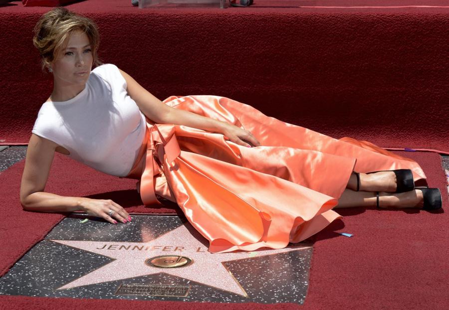 Jennifer Lopez odsłoniła swoją gwiazdę w Alei Sław