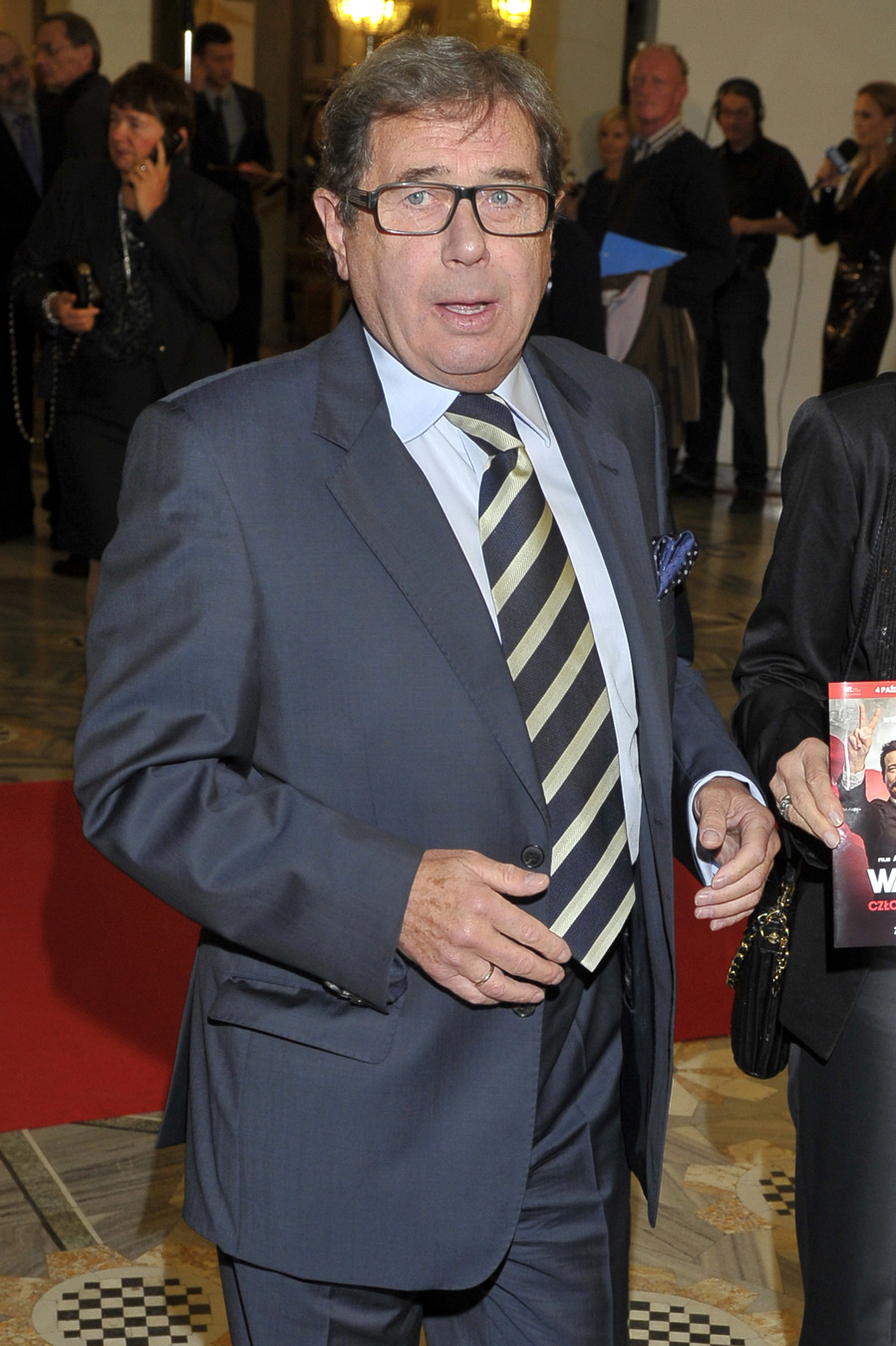 Janusz Gajos na premierze filmu "Wałęsa: Człowiek z nadziei"