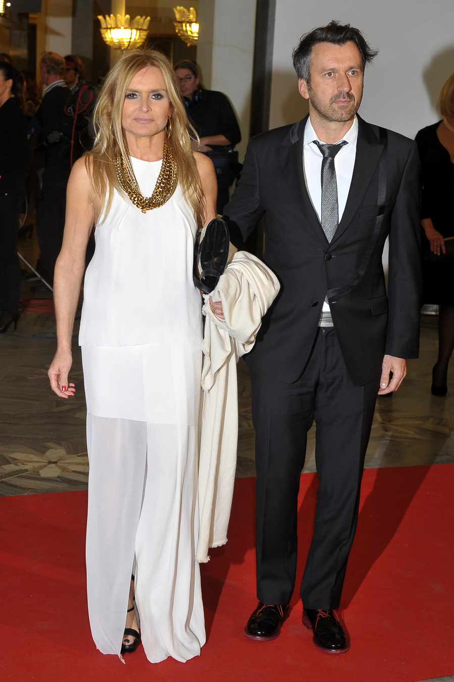 Monika Olejnik i Tomasz Ziółkowski na premierze filmu "Wałęsa: Człowiek z nadziei"