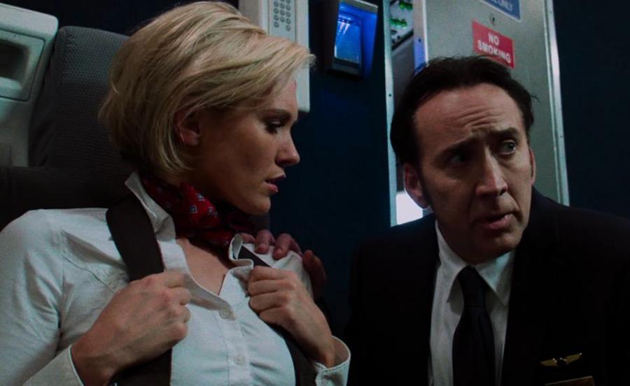 Nicky Whelan i Nicolas Cage w filmie "Left Behind"