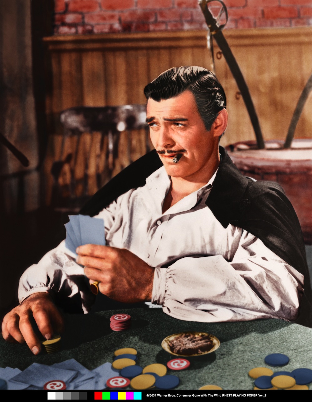 Clark Gable w filmie "Przeminęło z wiatrem"