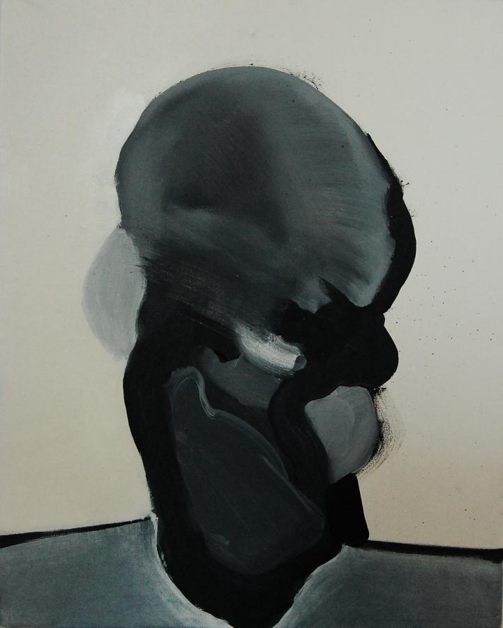 "Szkice do portretu 4", Cezary Bednarczyk, olej na płótnie, 50x40 cm