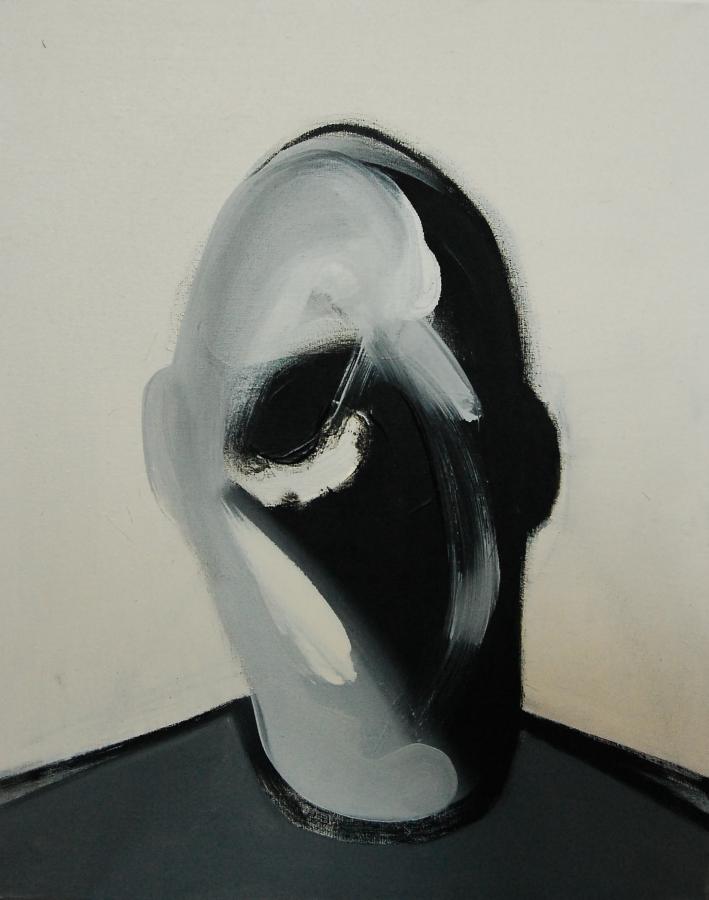 "Szkice do portretu 35", Cezary Bednarczyk, olej na płótnie, 50x40 cm