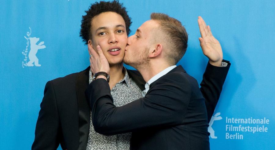 Corentin Fila i Kacey Mottet Klein podczas promocji filmu "Quand on a 17 ans" ("Being 17")