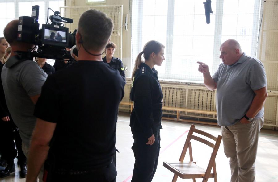 Anna Dereszowska i Andrzej Grabowski na planie nowego "Pitbulla"