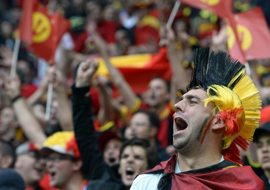 Kibice reprezentacji Belgii naprawdę mają "diabelską" fantazję